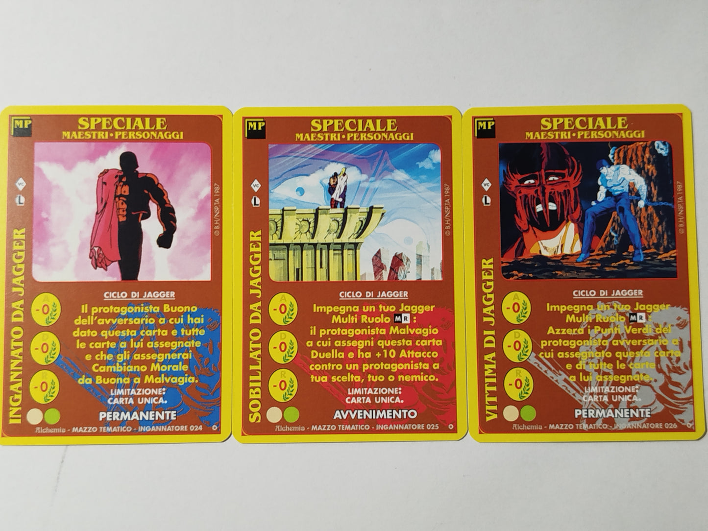 Carte Ken il guerriero Mazzo Jagger Serie Ingannatore  Alchemia gioco TCG