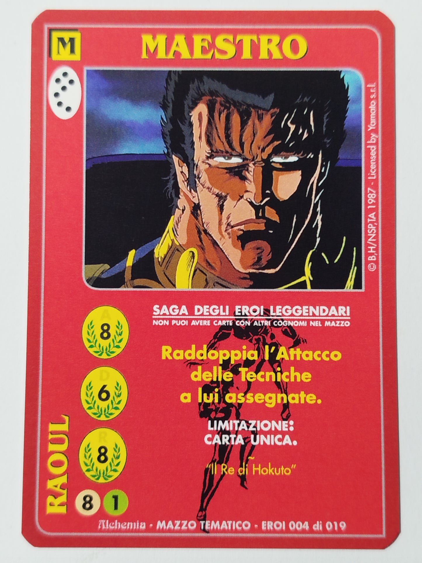 Carte Ken il guerriero Mazzo Eroi Leggendari Eroi 001/019 Alchemia gioco TCG
