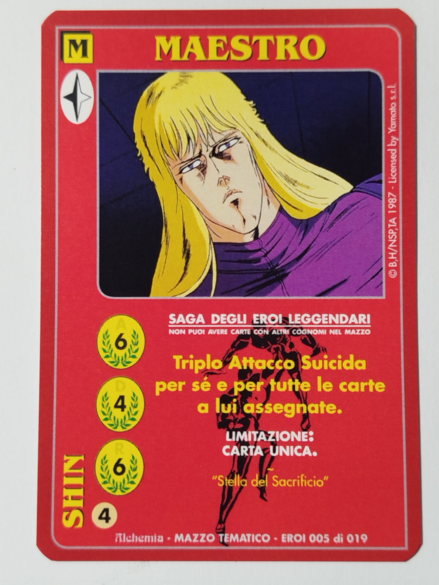 Carte Ken il guerriero Mazzo Eroi Leggendari Eroi 001/019 Alchemia gioco TCG