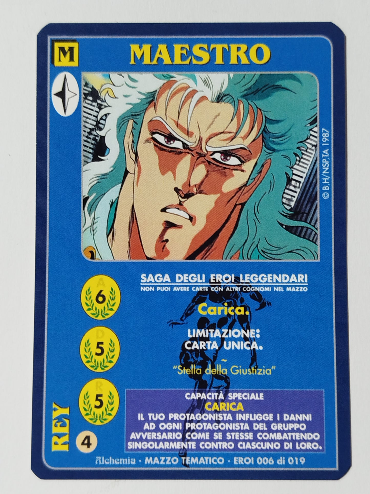 Carte Ken il guerriero Mazzo Eroi Leggendari Eroi 001/019 Alchemia gioco TCG