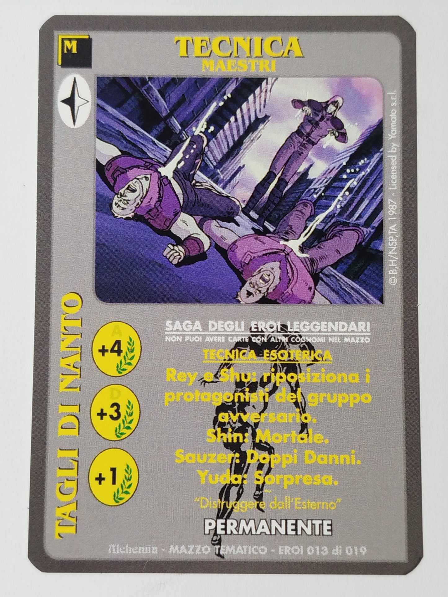 Carte Ken il guerriero Mazzo Eroi Leggendari Eroi 001/019 Alchemia gioco TCG