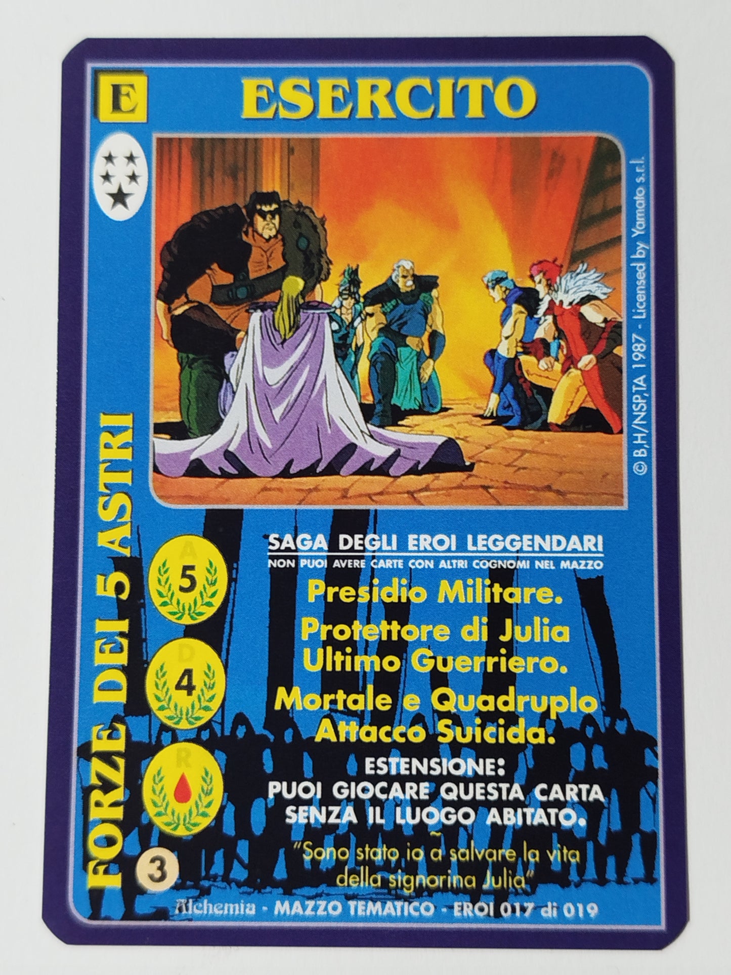 Carte Ken il guerriero Mazzo Eroi Leggendari Eroi 001/019 Alchemia gioco TCG
