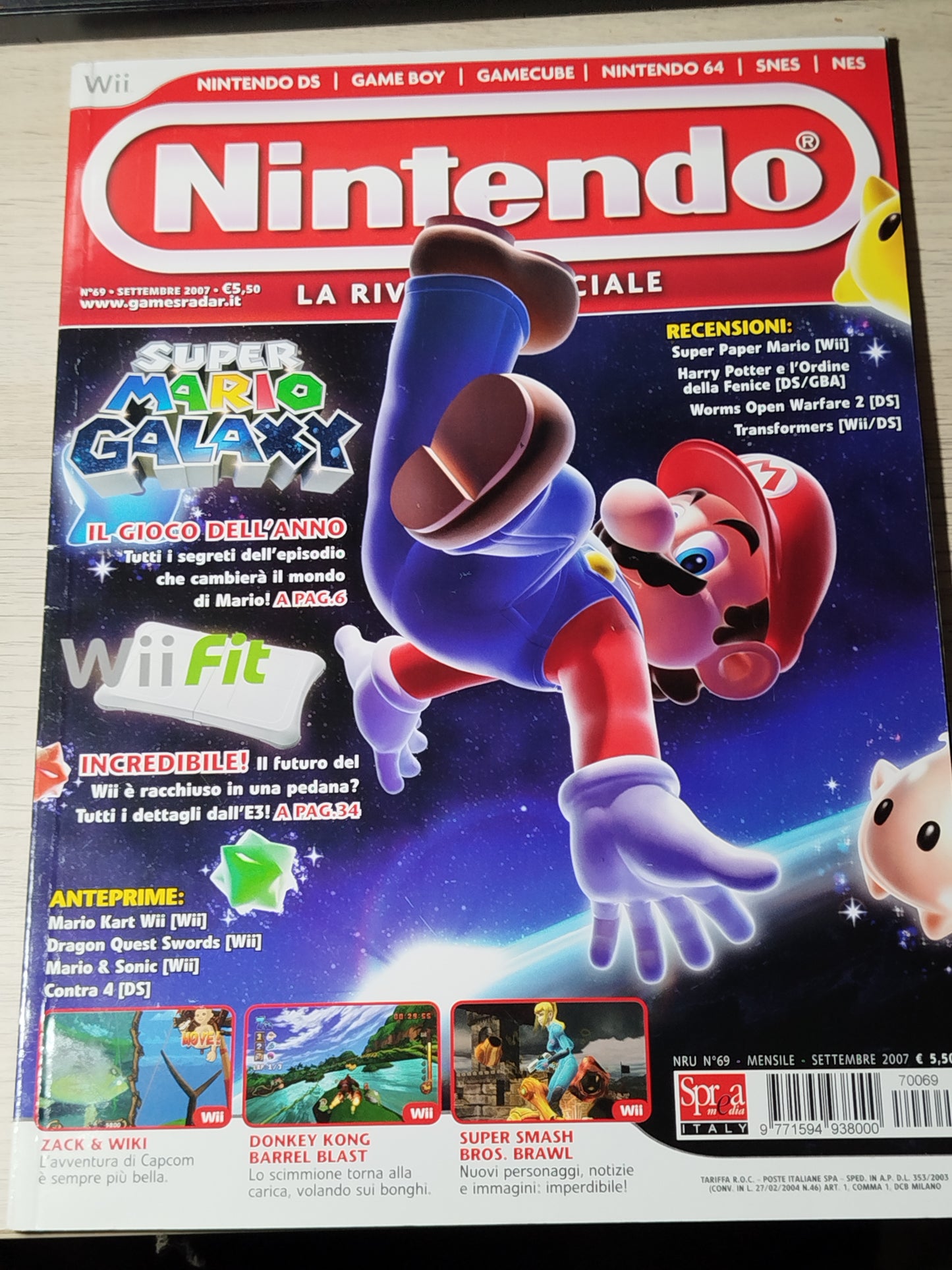 Rivista Ufficiale Nintendo N 69 Anno 2007