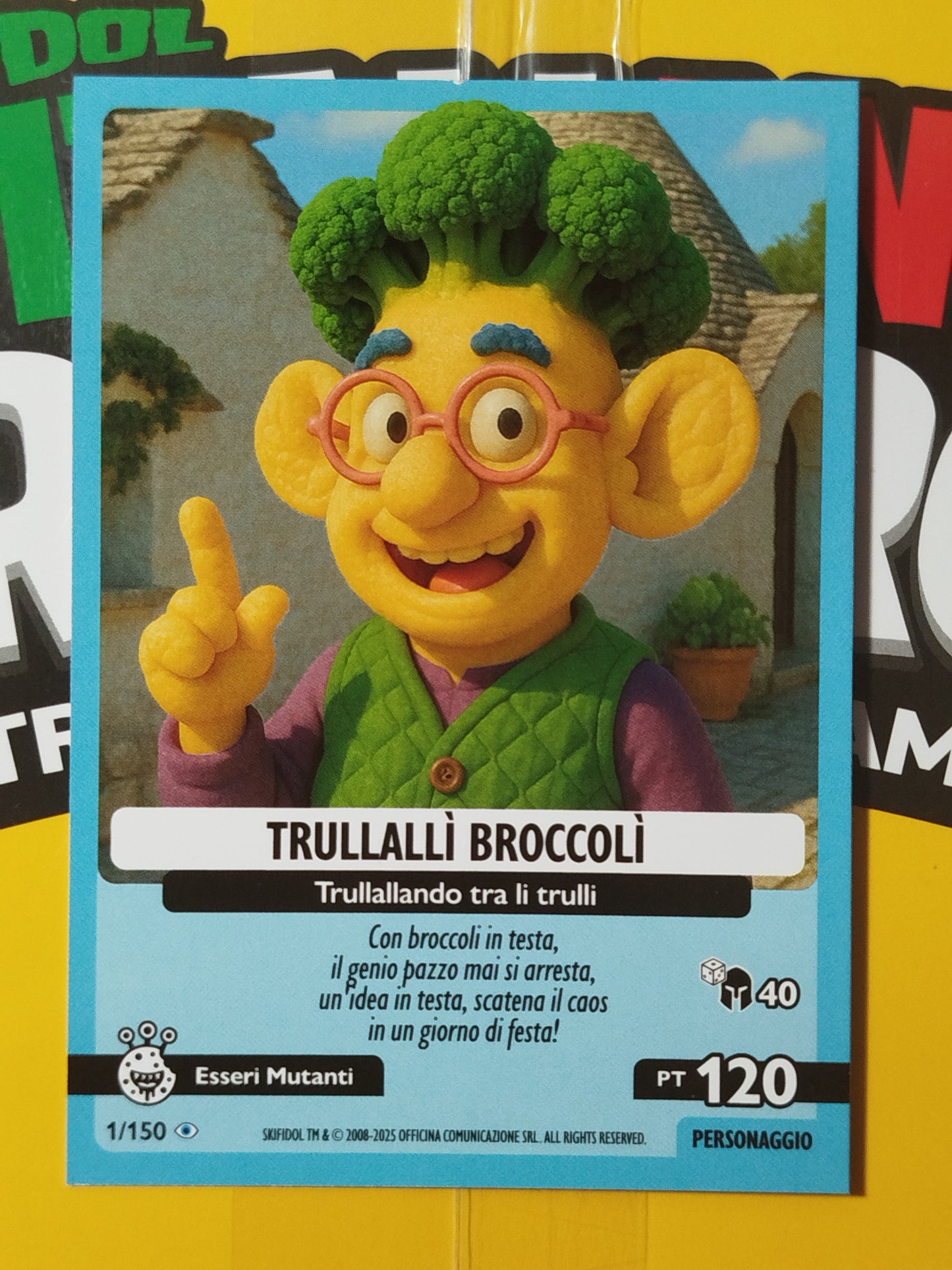 Skifidol Italian Brainrot Carte Mancolista 1/150 Serie "Allucinazione Cosmica" Scegli la tua carta