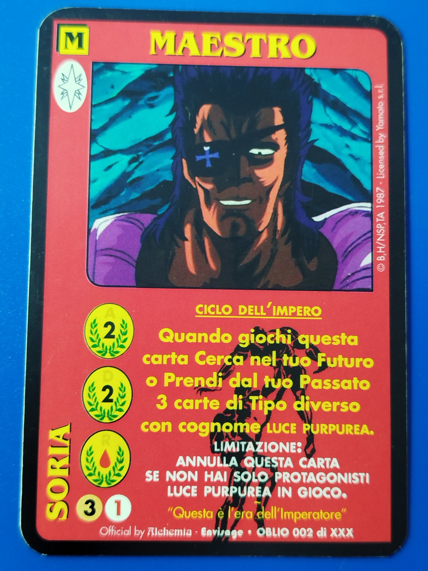 Carte Ken il guerriero Mazzo Soria Serie Oblio Alchemia gioco TCG