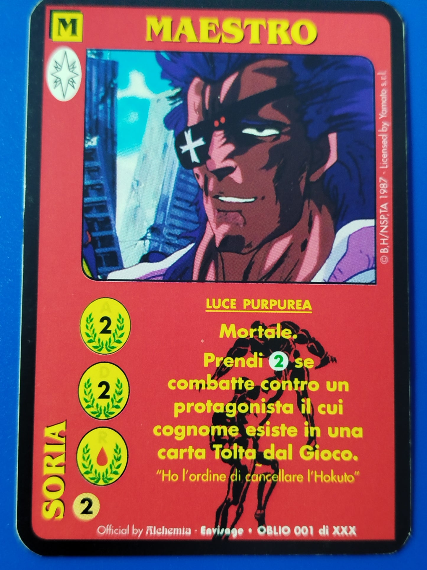 Carte Ken il guerriero Mazzo Soria Serie Oblio Alchemia gioco TCG