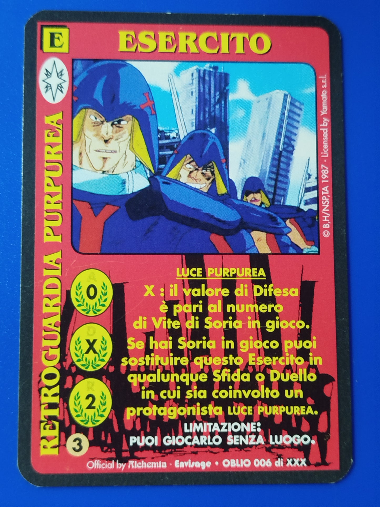 Carte Ken il guerriero Mazzo Soria Serie Oblio Alchemia gioco TCG