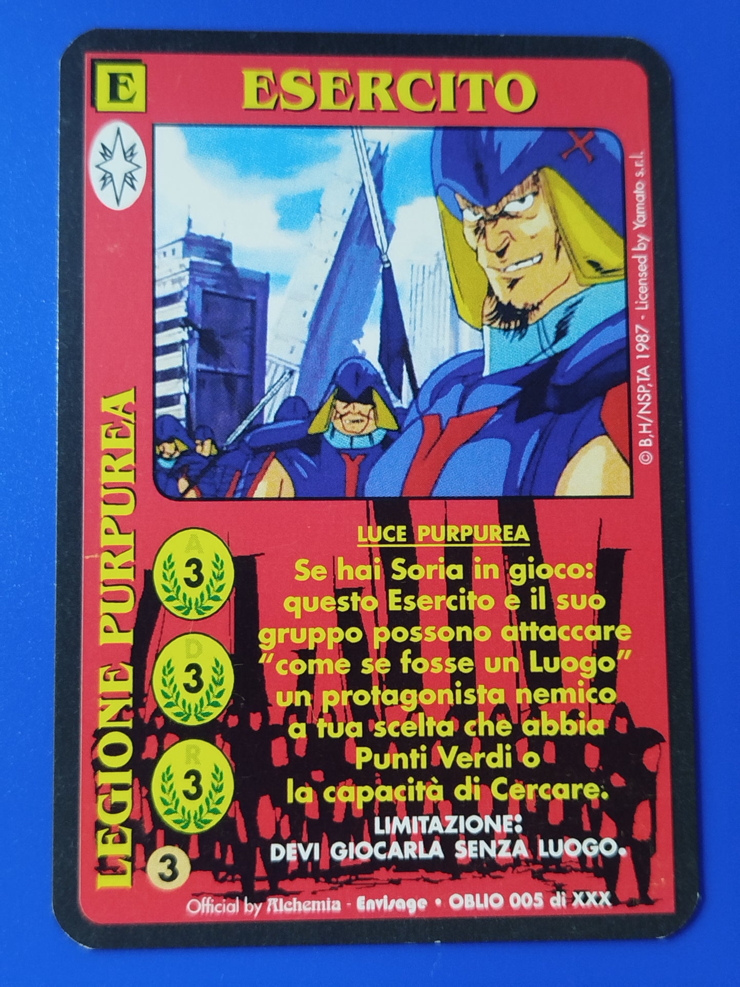 Carte Ken il guerriero Mazzo Soria Serie Oblio Alchemia gioco TCG