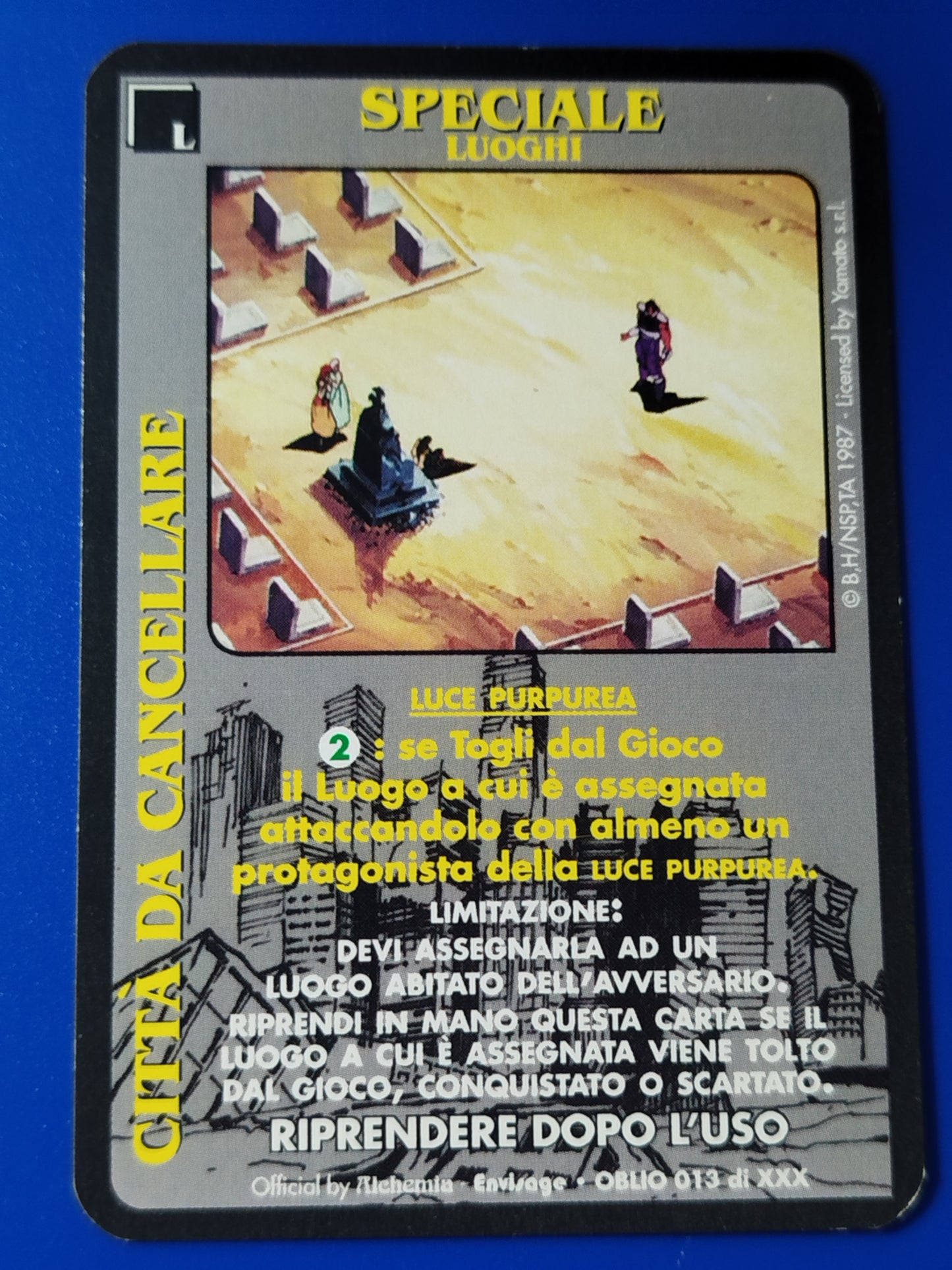 Carte Ken il guerriero Mazzo Soria Serie Oblio Alchemia gioco TCG