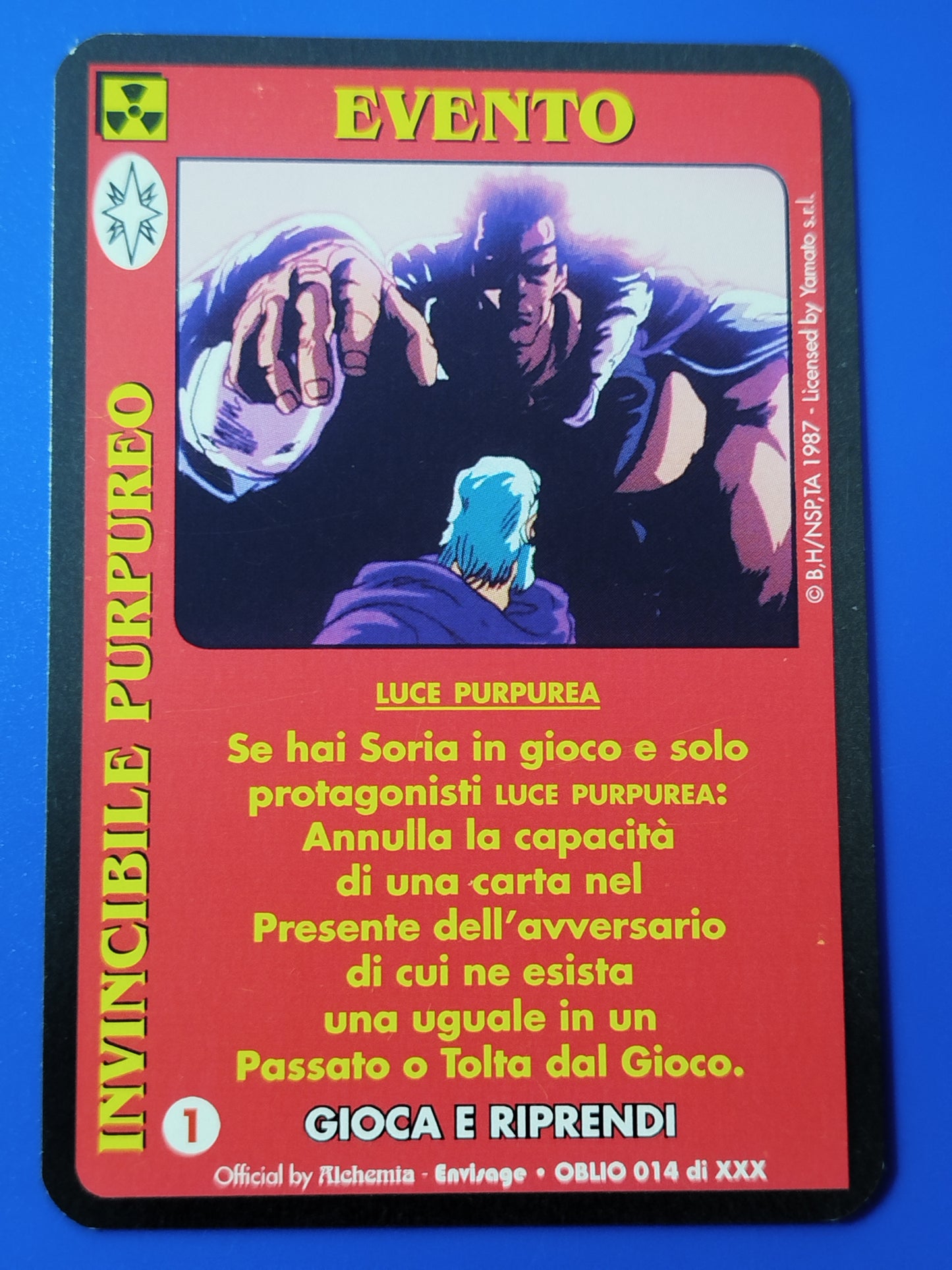 Carte Ken il guerriero Mazzo Soria Serie Oblio Alchemia gioco TCG