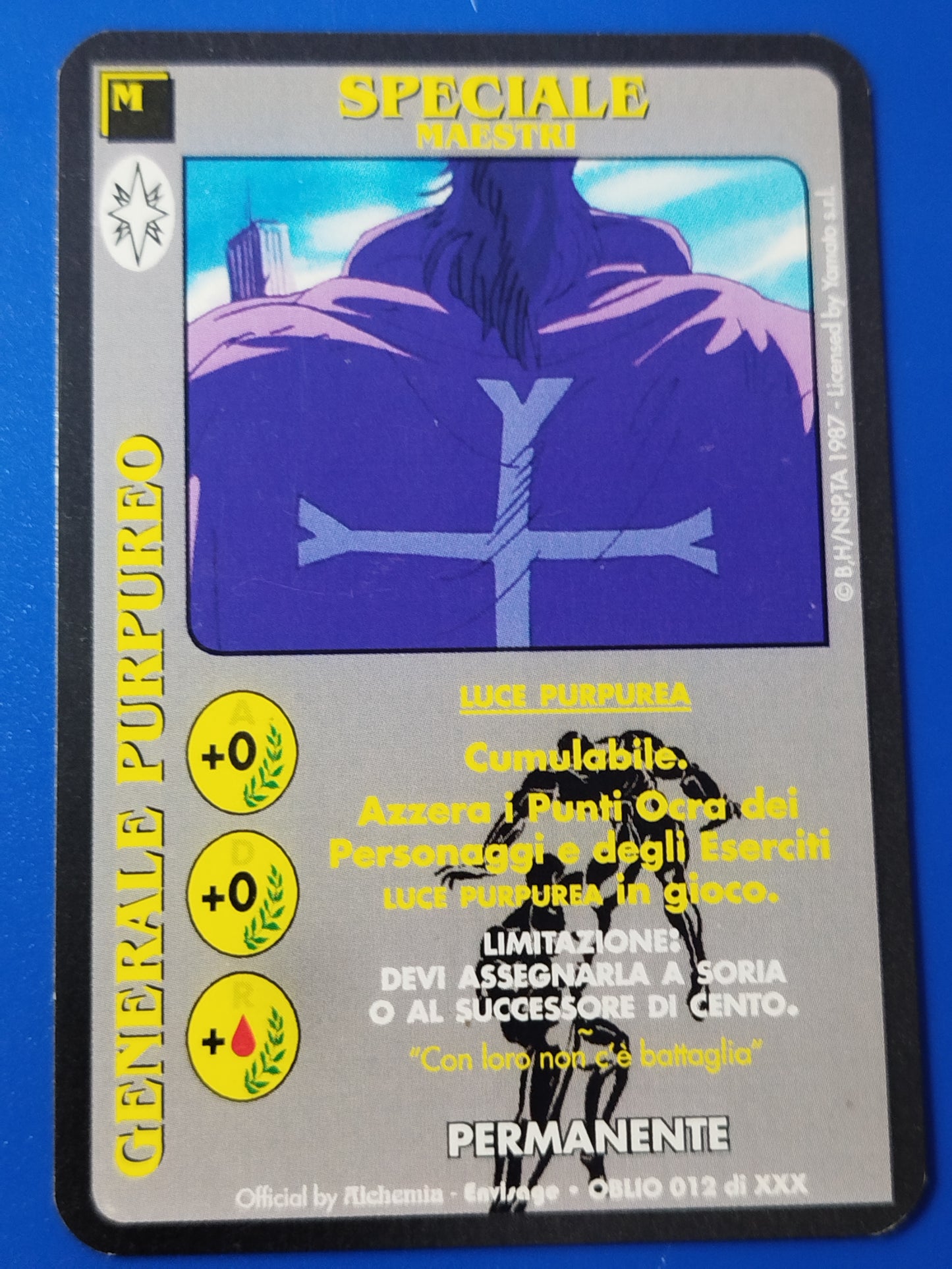 Carte Ken il guerriero Mazzo Soria Serie Oblio Alchemia gioco TCG