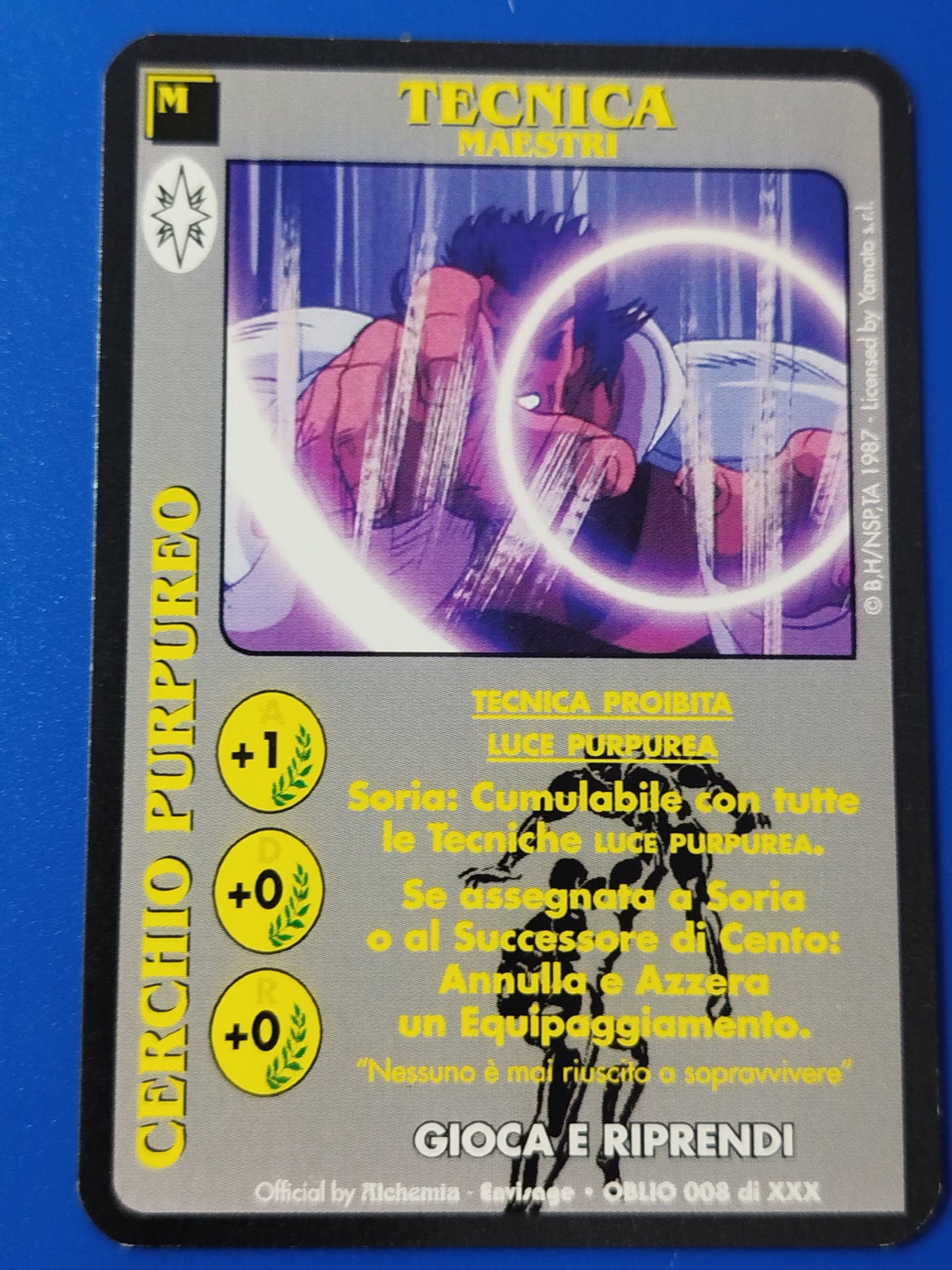 Carte Ken il guerriero Mazzo Soria Serie Oblio Alchemia gioco TCG