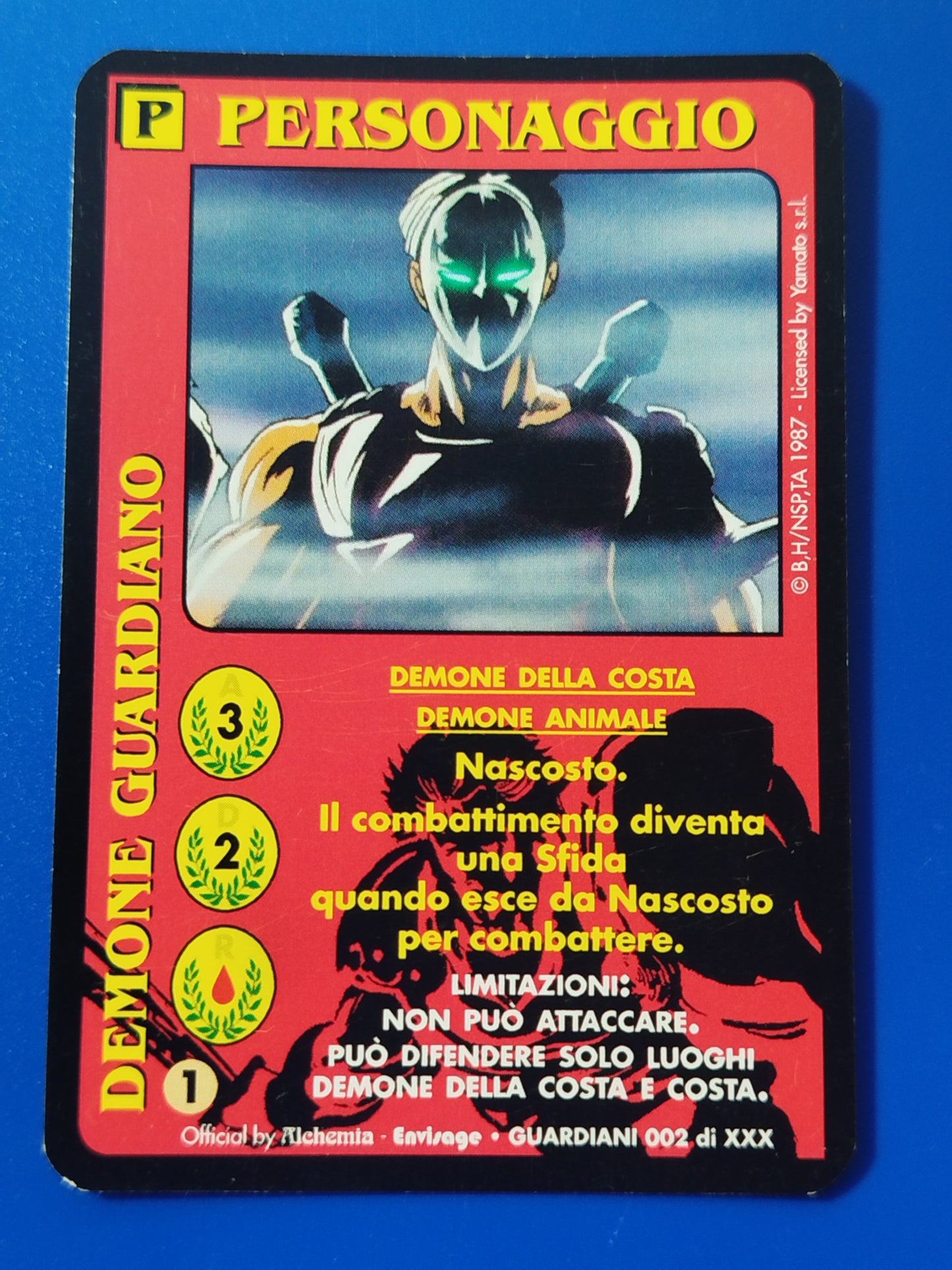 Carte Ken il guerriero Mazzo Demone della costa Serie Guardiani  Alchemia gioco TCG