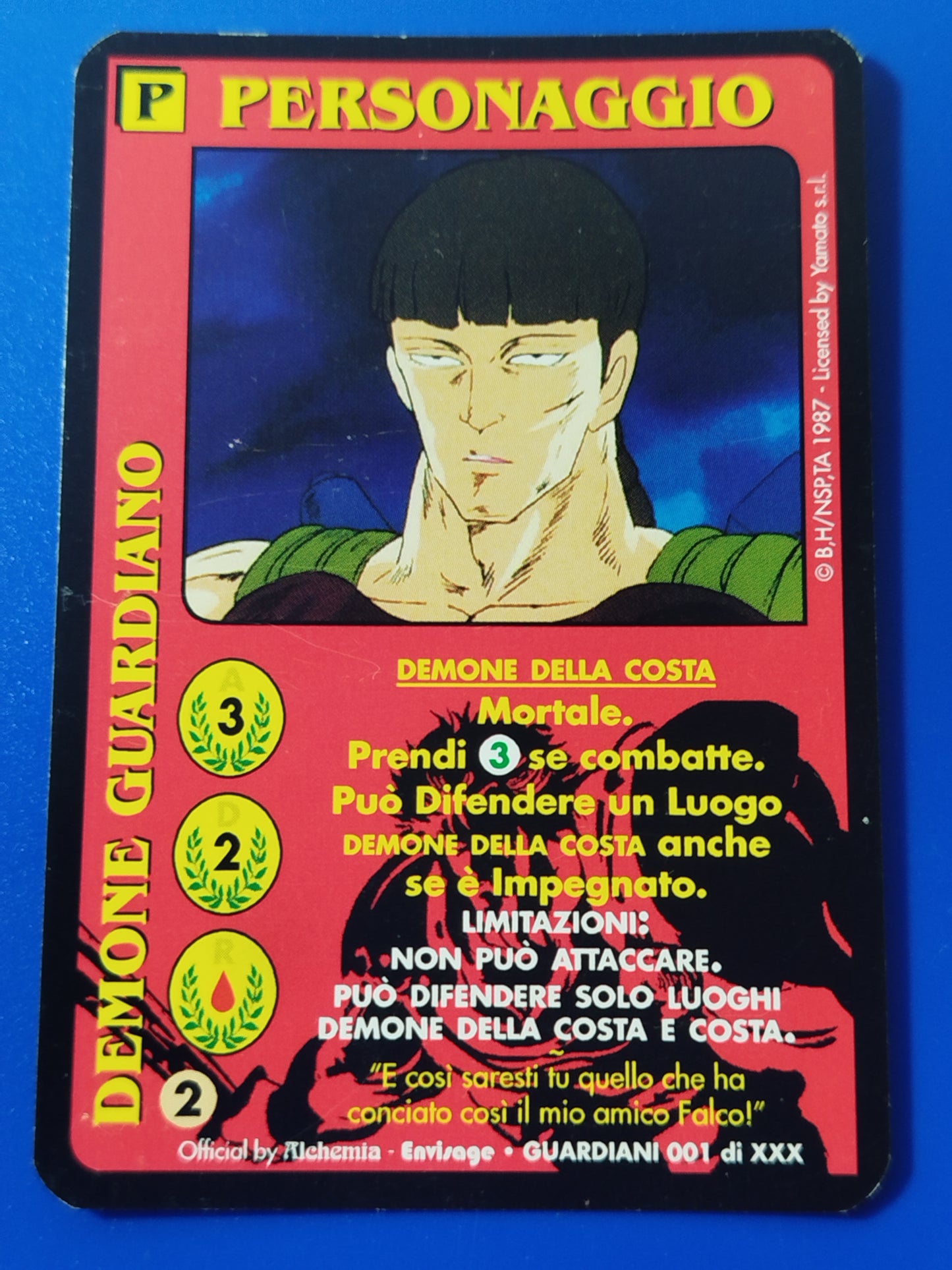 Carte Ken il guerriero Mazzo Demone della costa Serie Guardiani  Alchemia gioco TCG