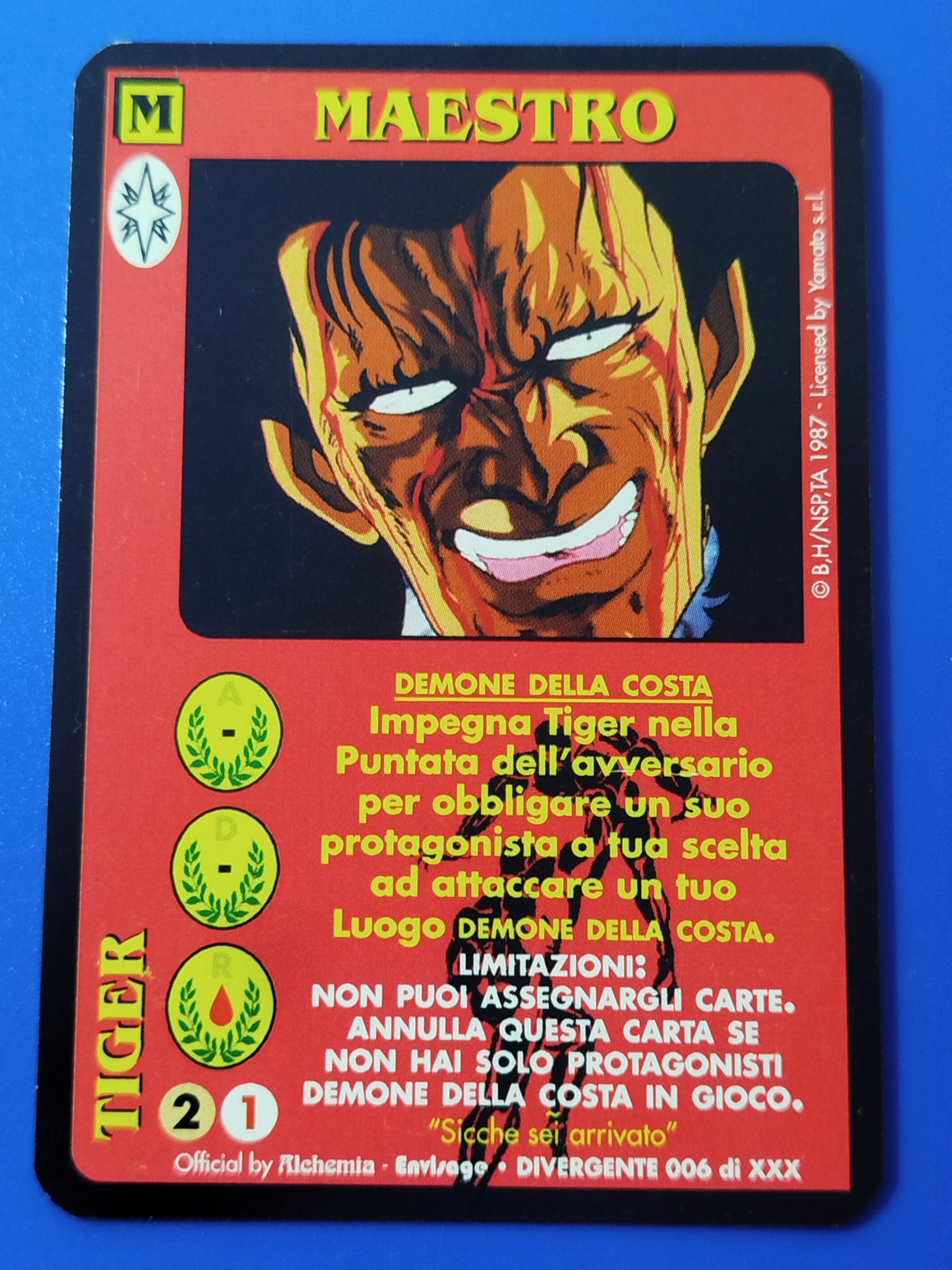 Carte Ken il guerriero Mazzo Demone della costa Serie Guardiani  Alchemia gioco TCG