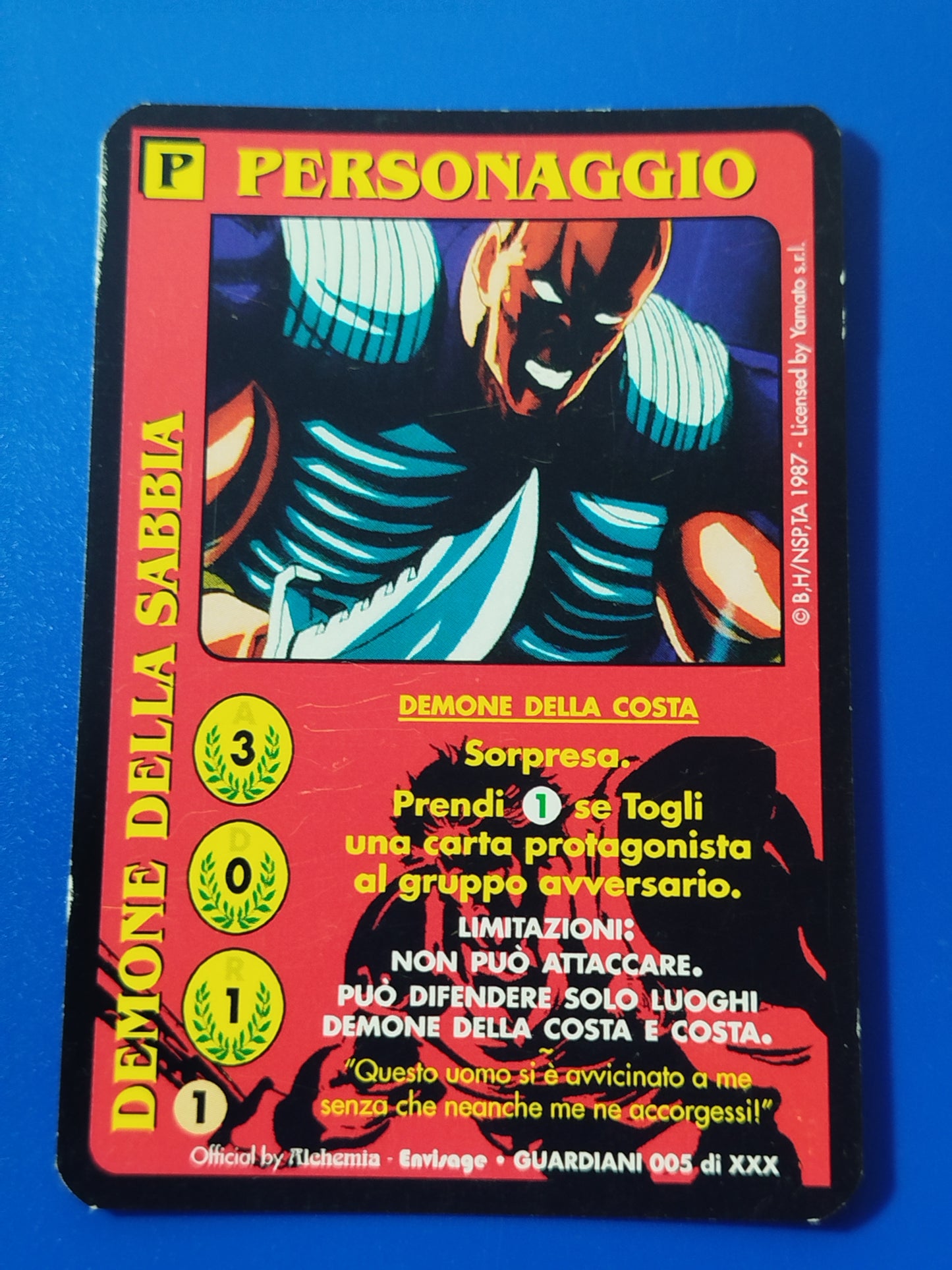 Carte Ken il guerriero Mazzo Demone della costa Serie Guardiani  Alchemia gioco TCG