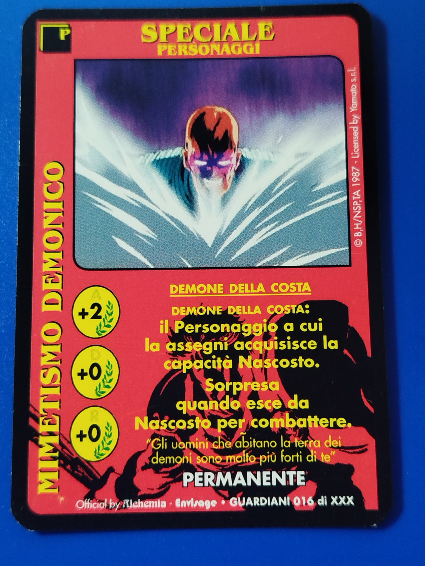 Carte Ken il guerriero Mazzo Demone della costa Serie Guardiani  Alchemia gioco TCG
