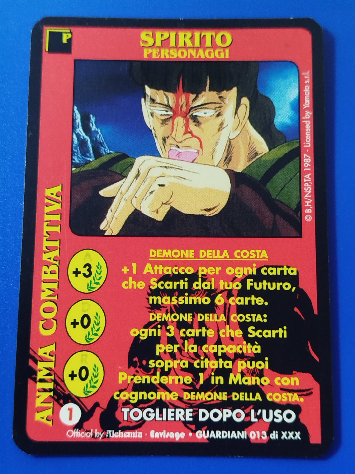 Carte Ken il guerriero Mazzo Demone della costa Serie Guardiani  Alchemia gioco TCG