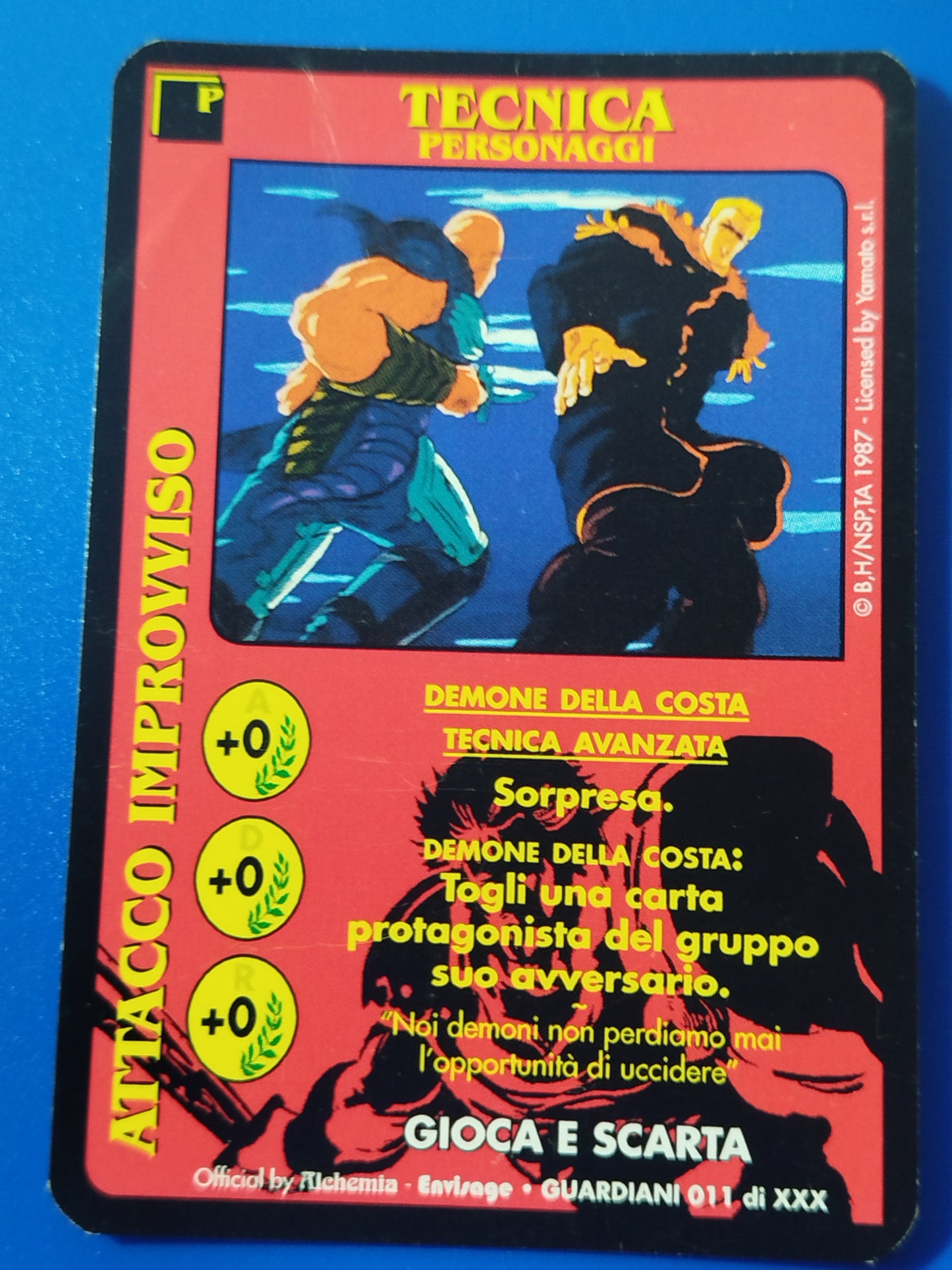 Carte Ken il guerriero Mazzo Demone della costa Serie Guardiani  Alchemia gioco TCG