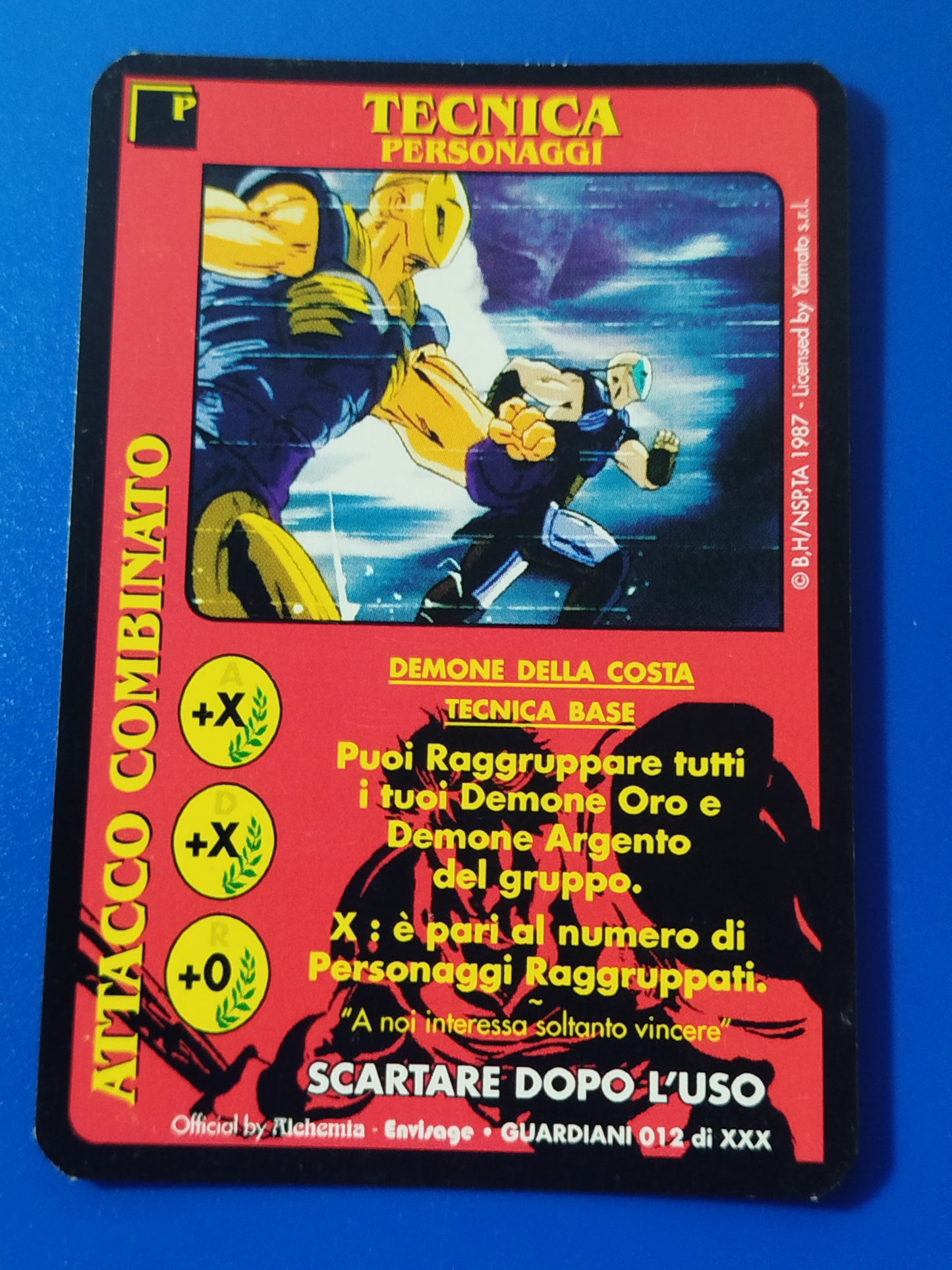 Carte Ken il guerriero Mazzo Demone della costa Serie Guardiani  Alchemia gioco TCG