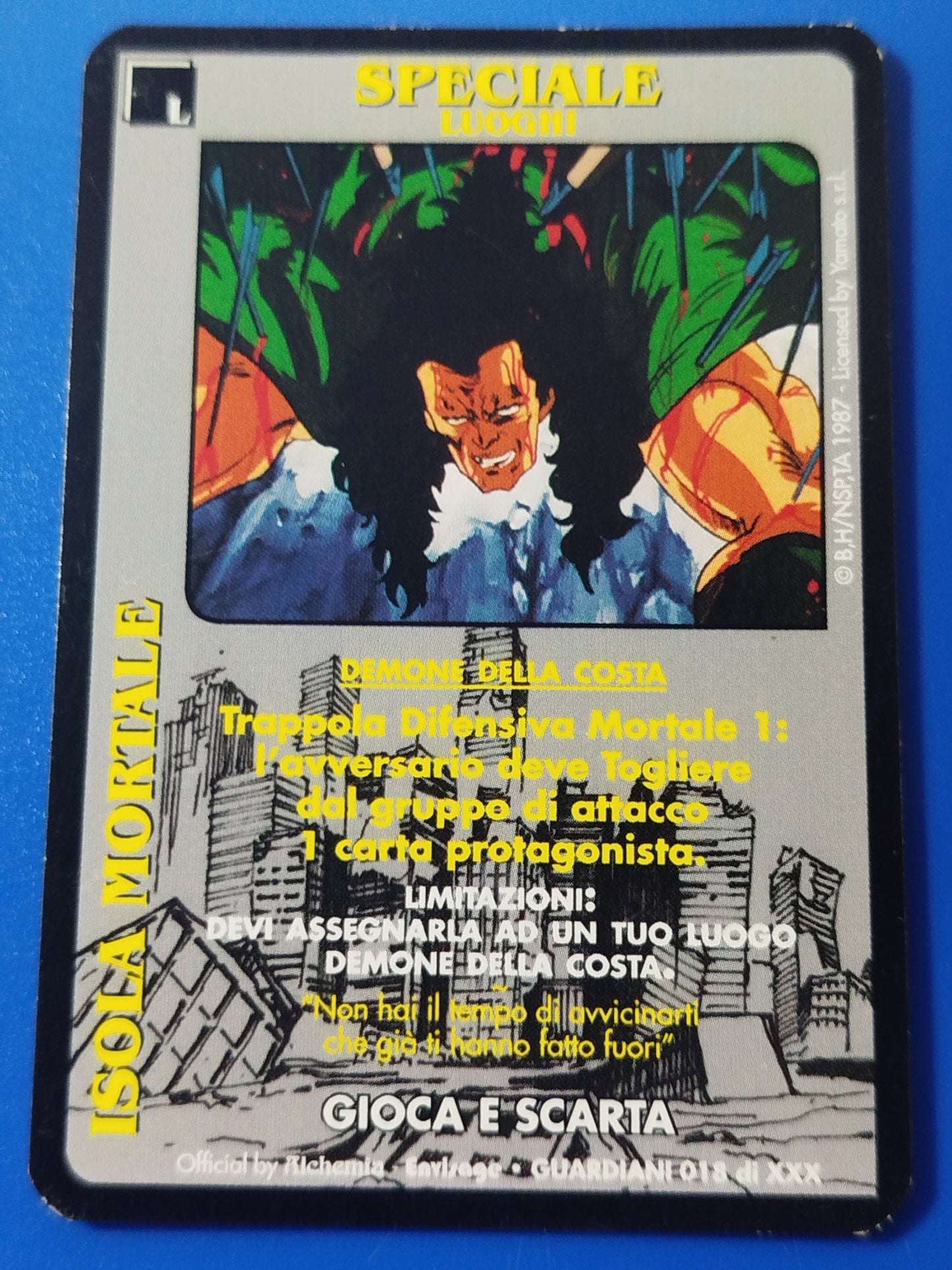 Carte Ken il guerriero Mazzo Demone della costa Serie Guardiani  Alchemia gioco TCG