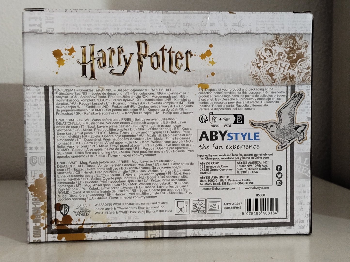 Harry Potter Gift Set Colazione: Tazza/Ciotola Crests