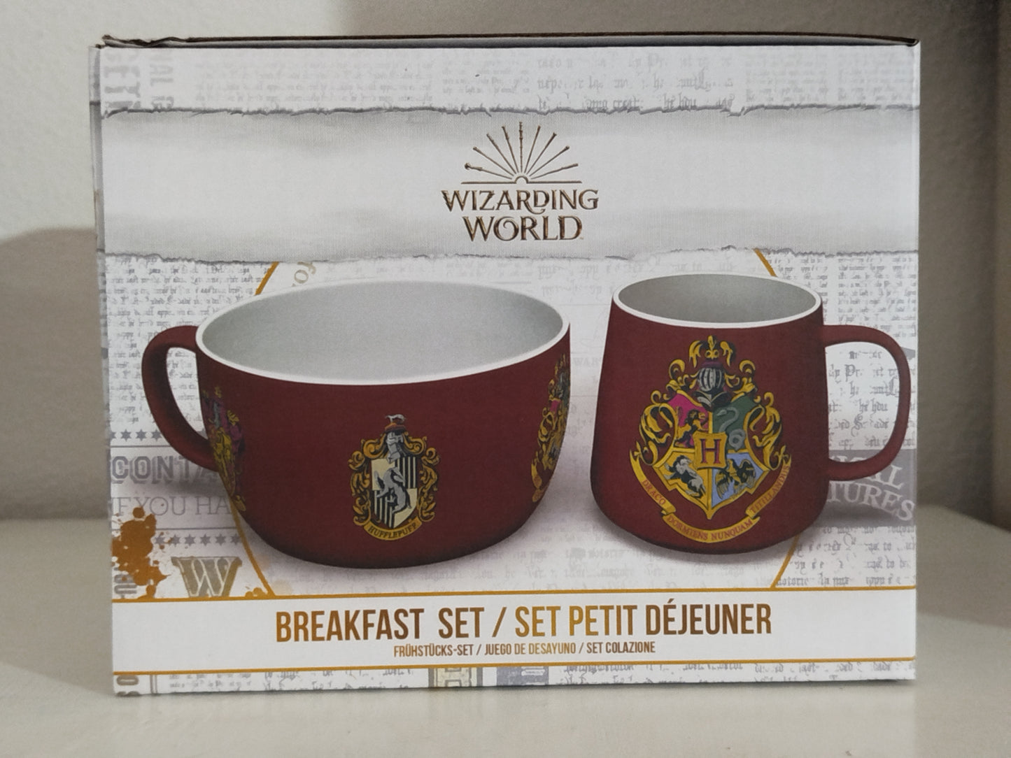 Harry Potter Gift Set Colazione: Tazza/Ciotola Crests