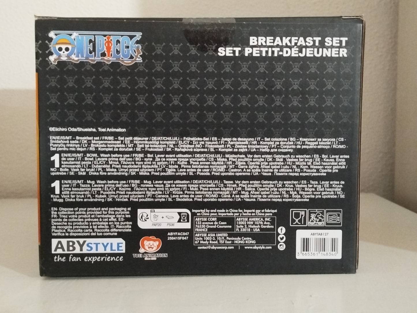 One Piece Gift Set Colazione: Tazza/Ciotola Crests