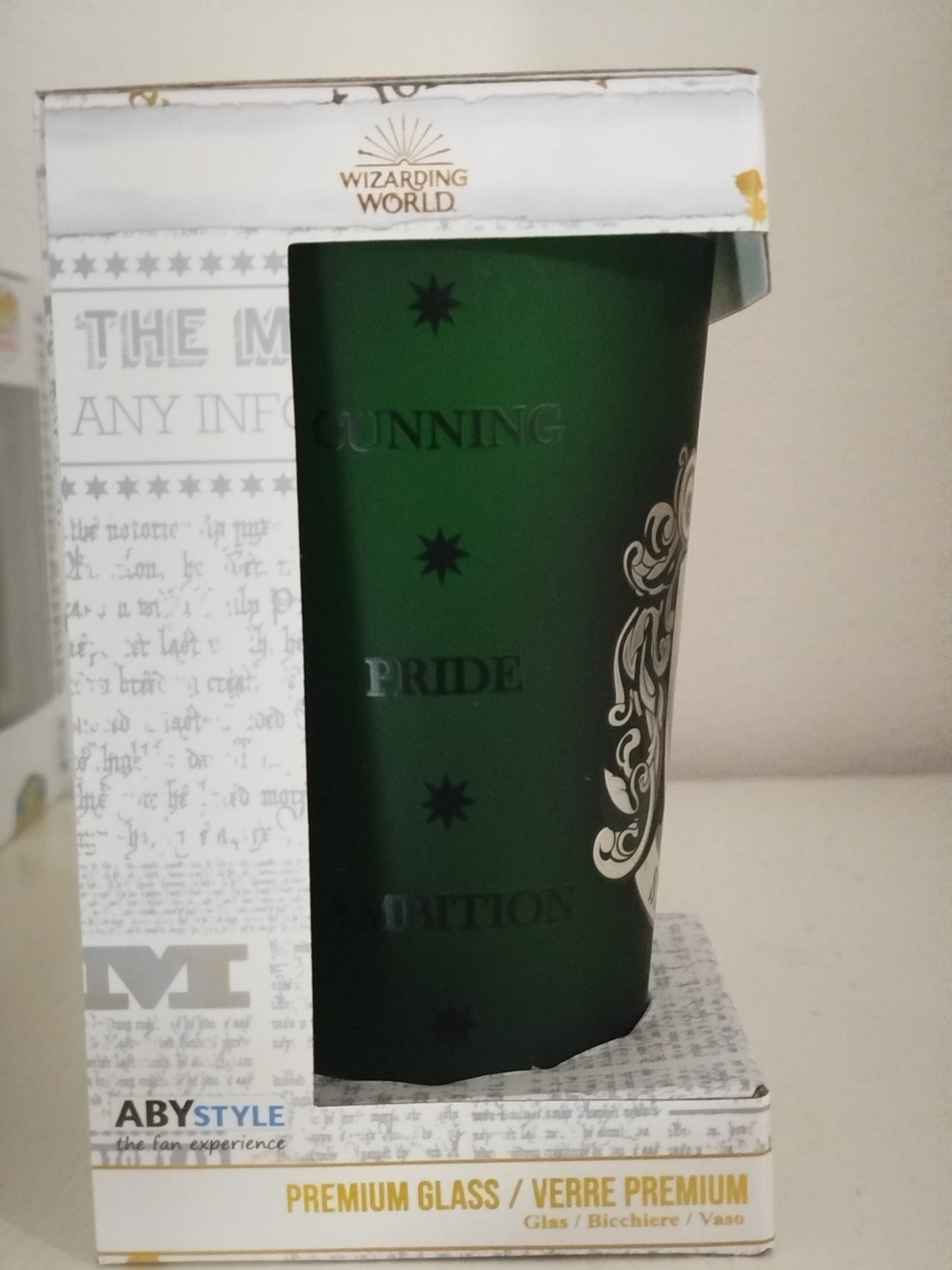 Prenium Glass Harry Potter Slyterin  400ml Abystyle