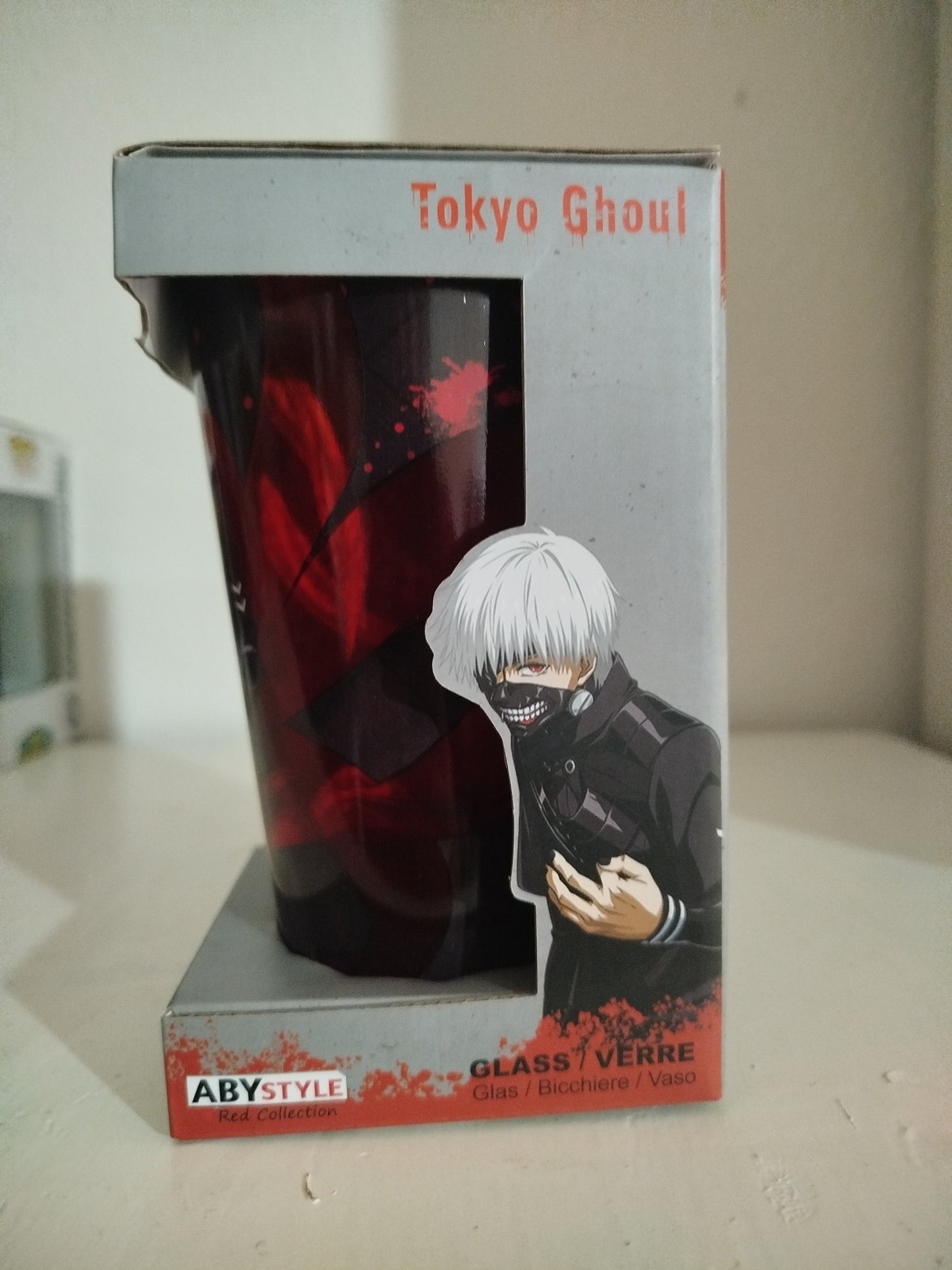 Bicchiere Tokyo Ghoul : Kaneki & Mask 400ml Abystyle