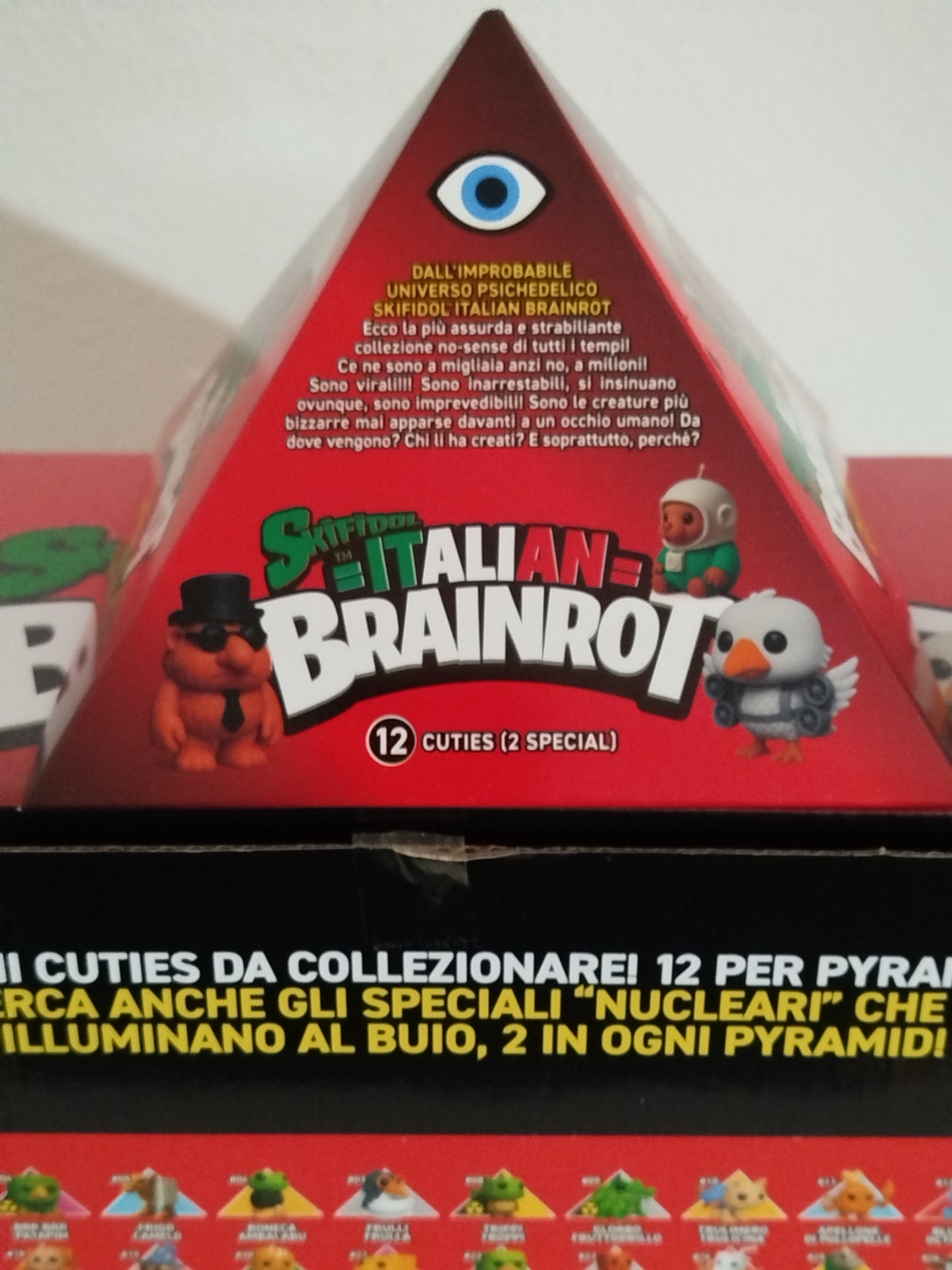 Skifidol Italian Brainrot Cuties Piramide Singola Rossa