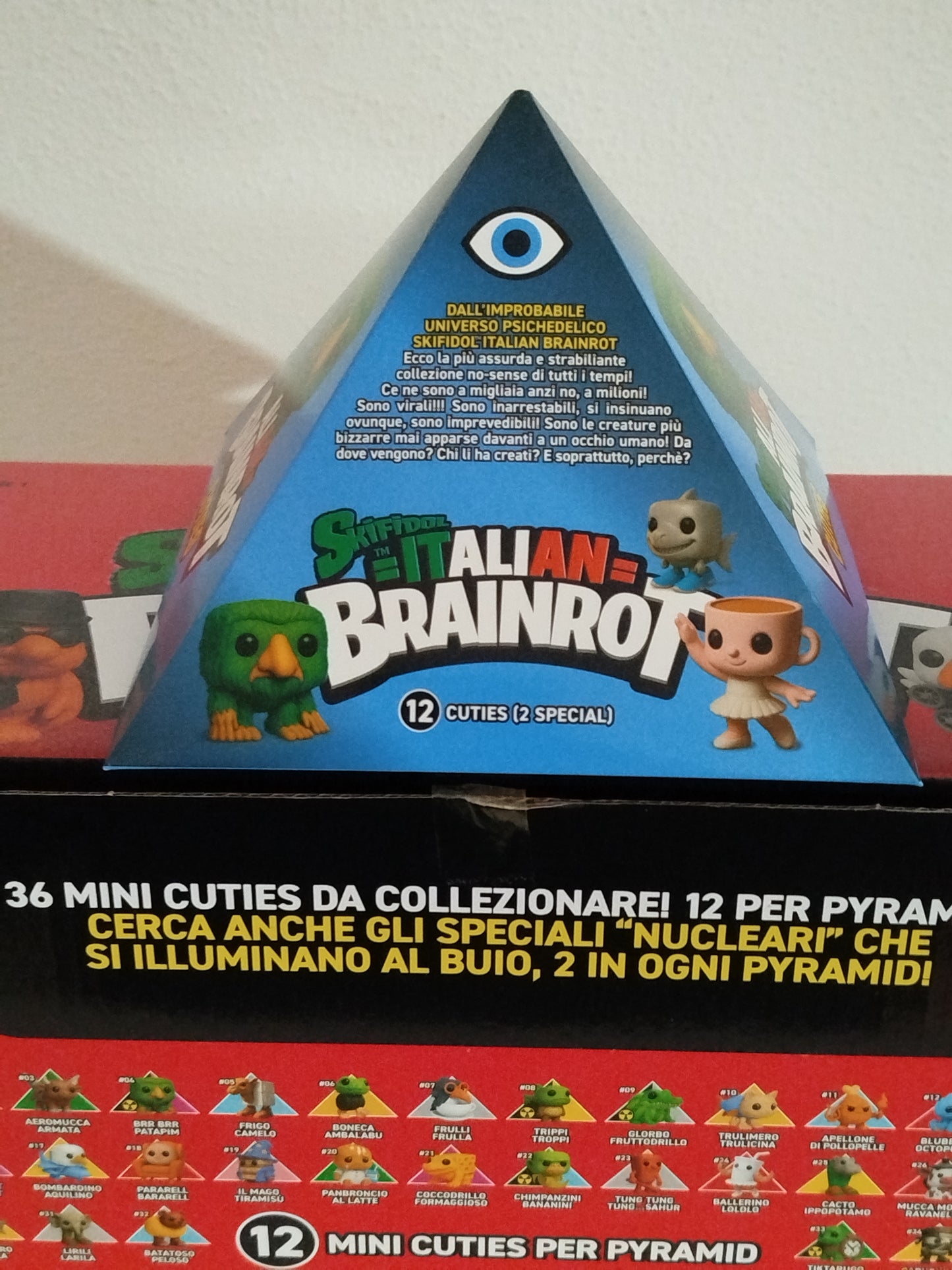 Skifidol Italian Brainrot Cuties Piramide Singola Blu