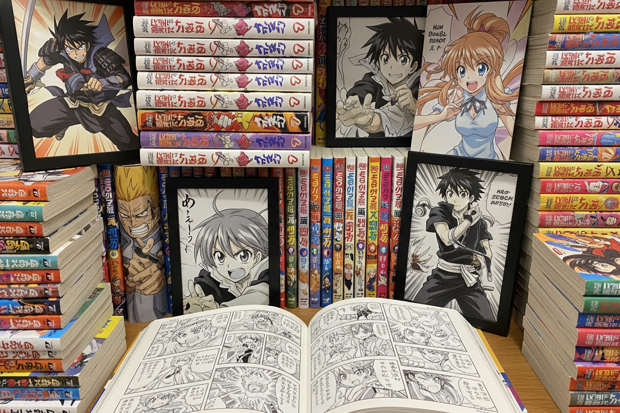 crea un immagine di manga e fumetti in stile anime giapponese